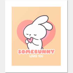 Love is in the Air: Somebunny Loves You! Posters and Art